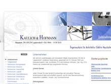 Tablet Screenshot of kaulich-hofmann.de